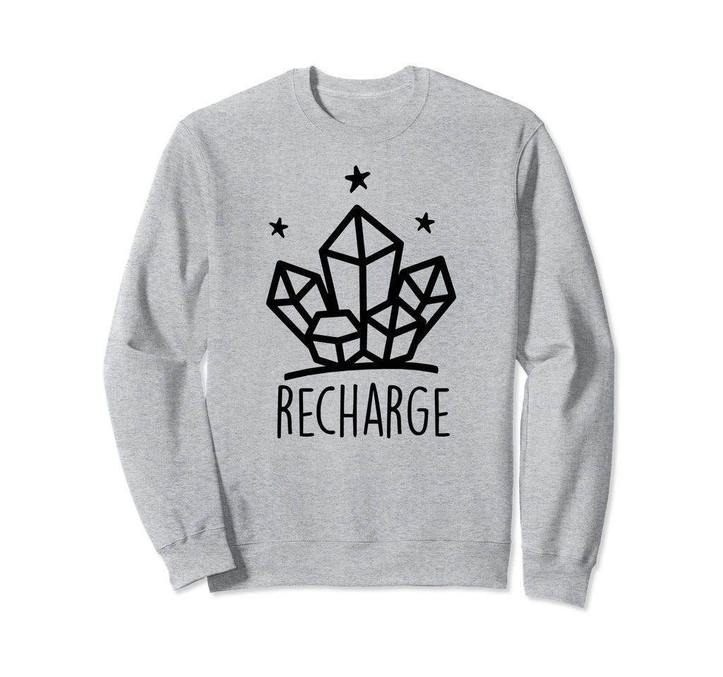 Metaphysical Crystal Recharge Sweatshirt - Aesthetic Graphic Men Women - T-Shirt, Sweatshirt, Hoodie