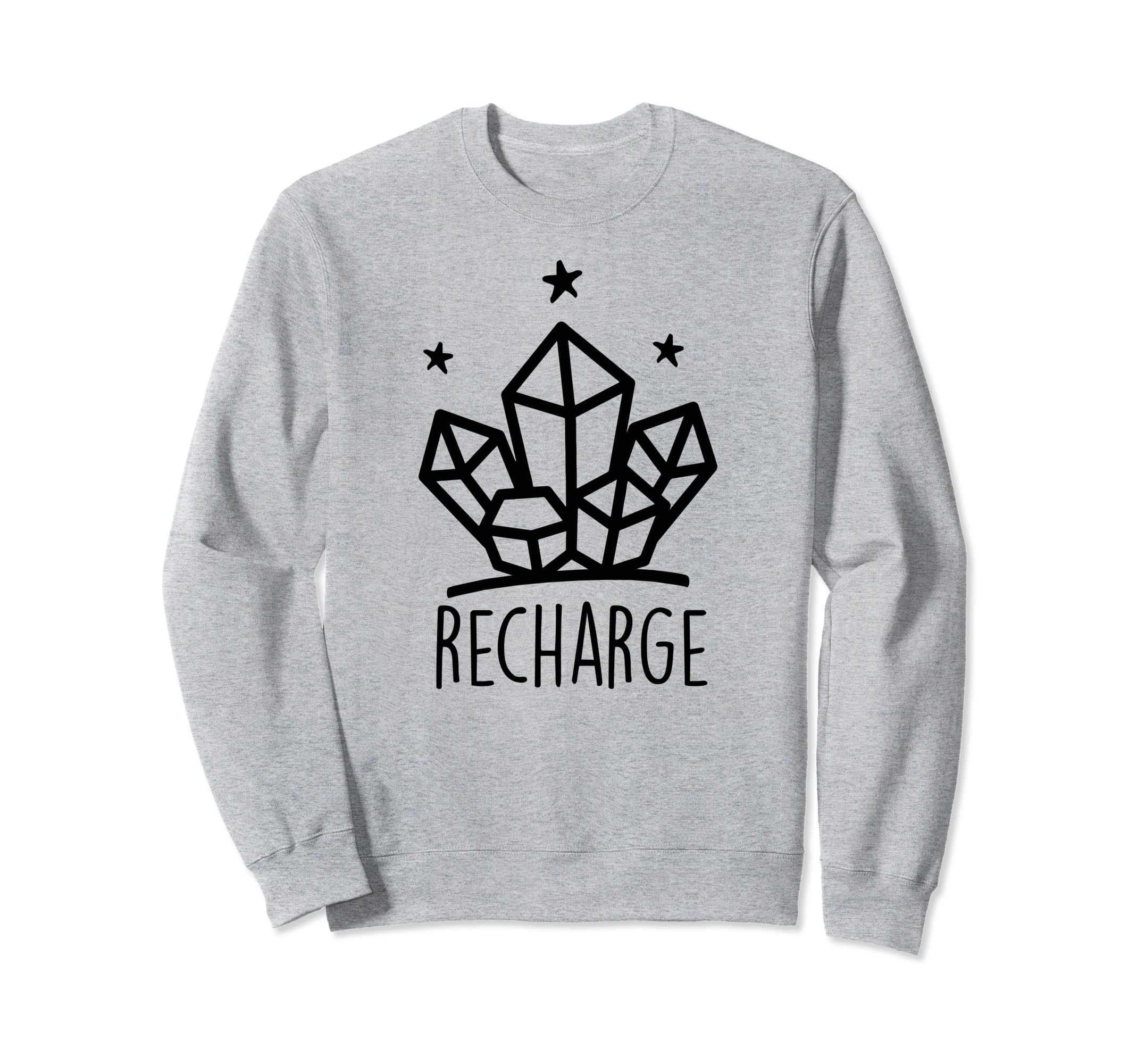 Metaphysical Crystal Recharge Sweatshirt - Aesthetic Graphic Men Women - T-Shirt, Sweatshirt, Hoodie