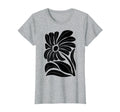 Black Daisy Flower Block T-Shirt - Unique Graphic Men Women - T-Shirt, Sweatshirt, Hoodie