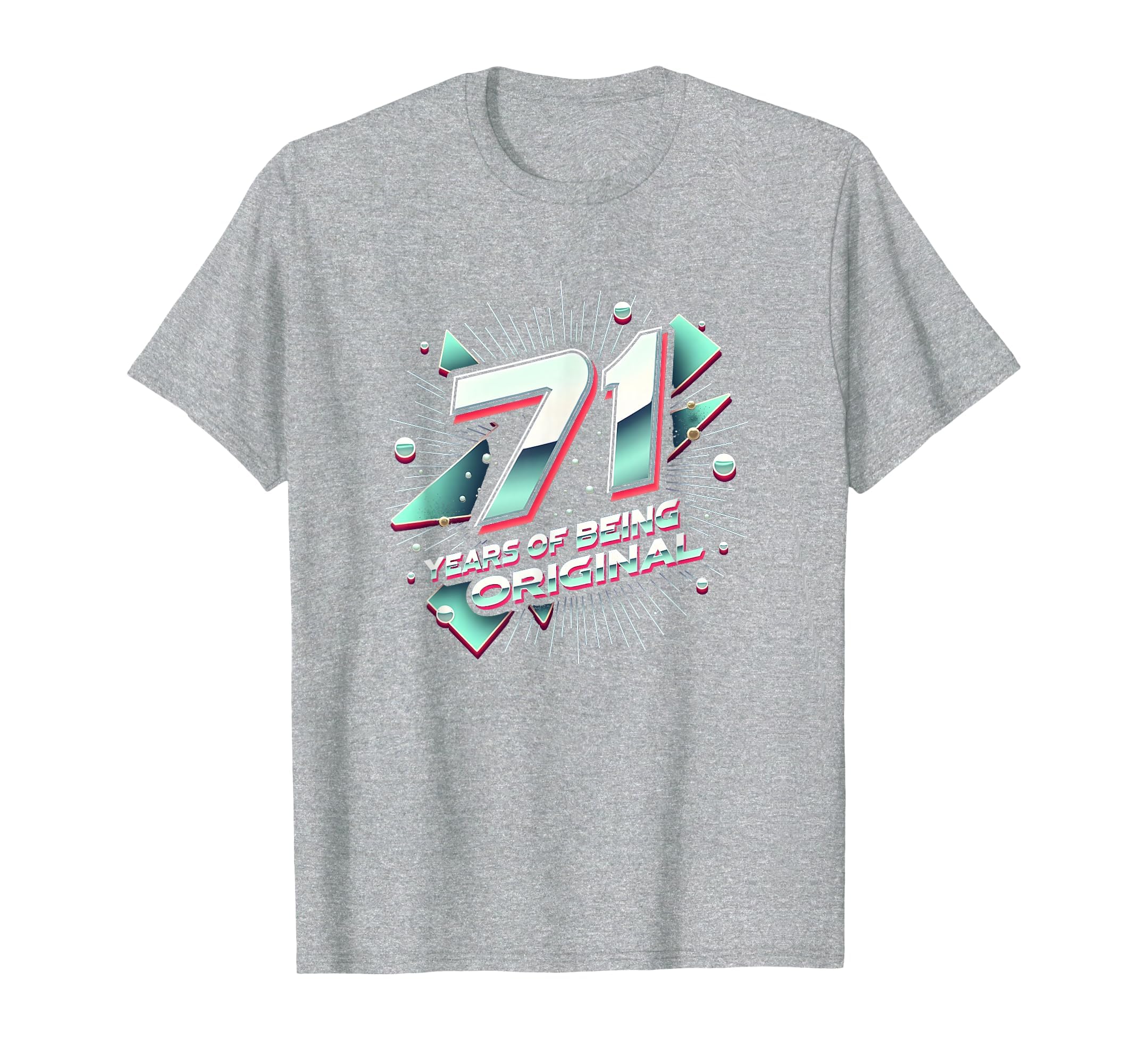 71 Years Original Birthday Gift T-Shirt - Custom Art Print for Adults - T-Shirt, Sweatshirt, Hoodie