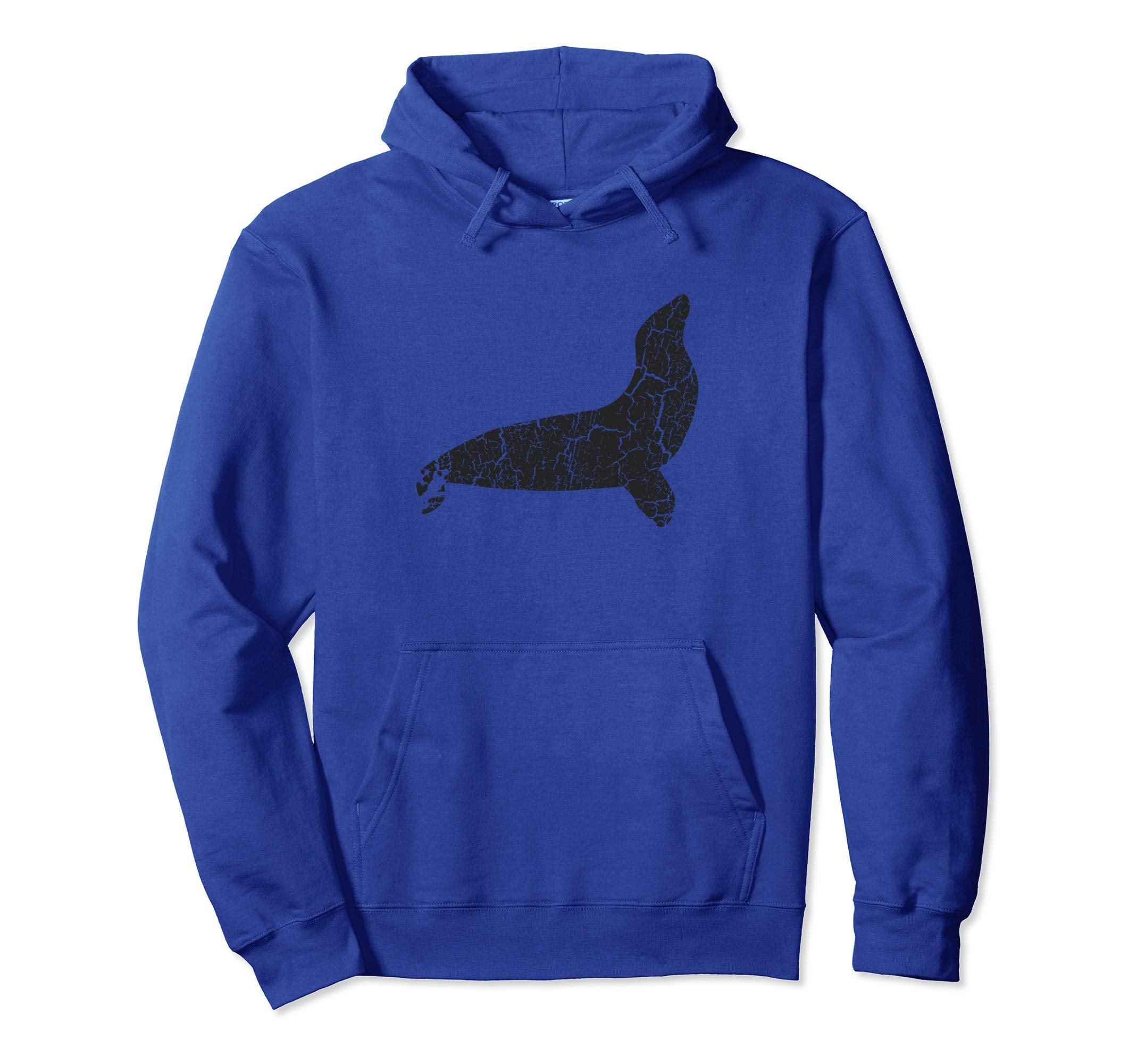 Seal Distressed Seal Hoodie - Fun Novelty Design for Adults - T-Shirt, Sweatshirt, Hoodie