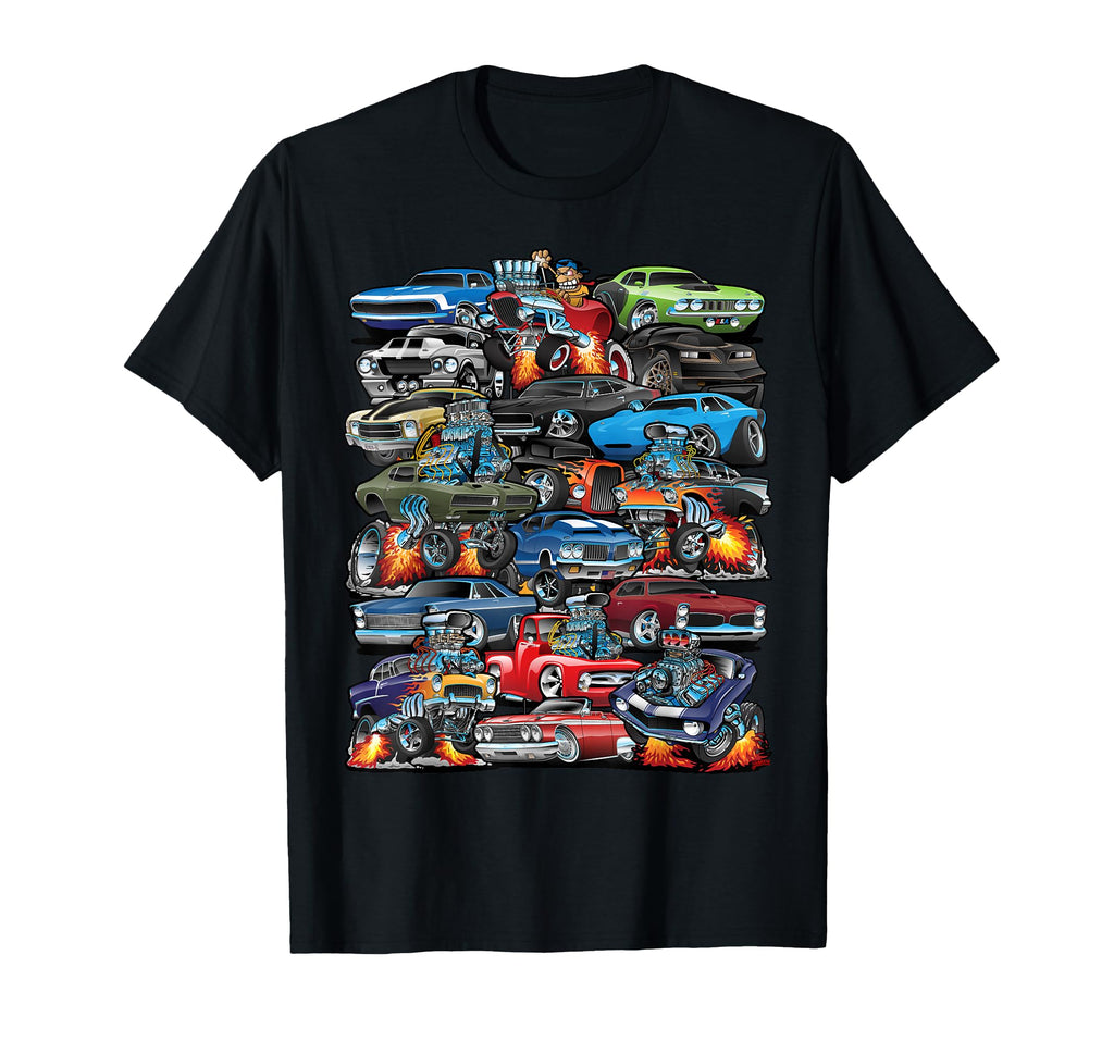 Car Madness Muscle Cars Cars And T-Shirt - Fun Novelty Design Unisex - T-Shirt, Sweatshirt, Hoodie