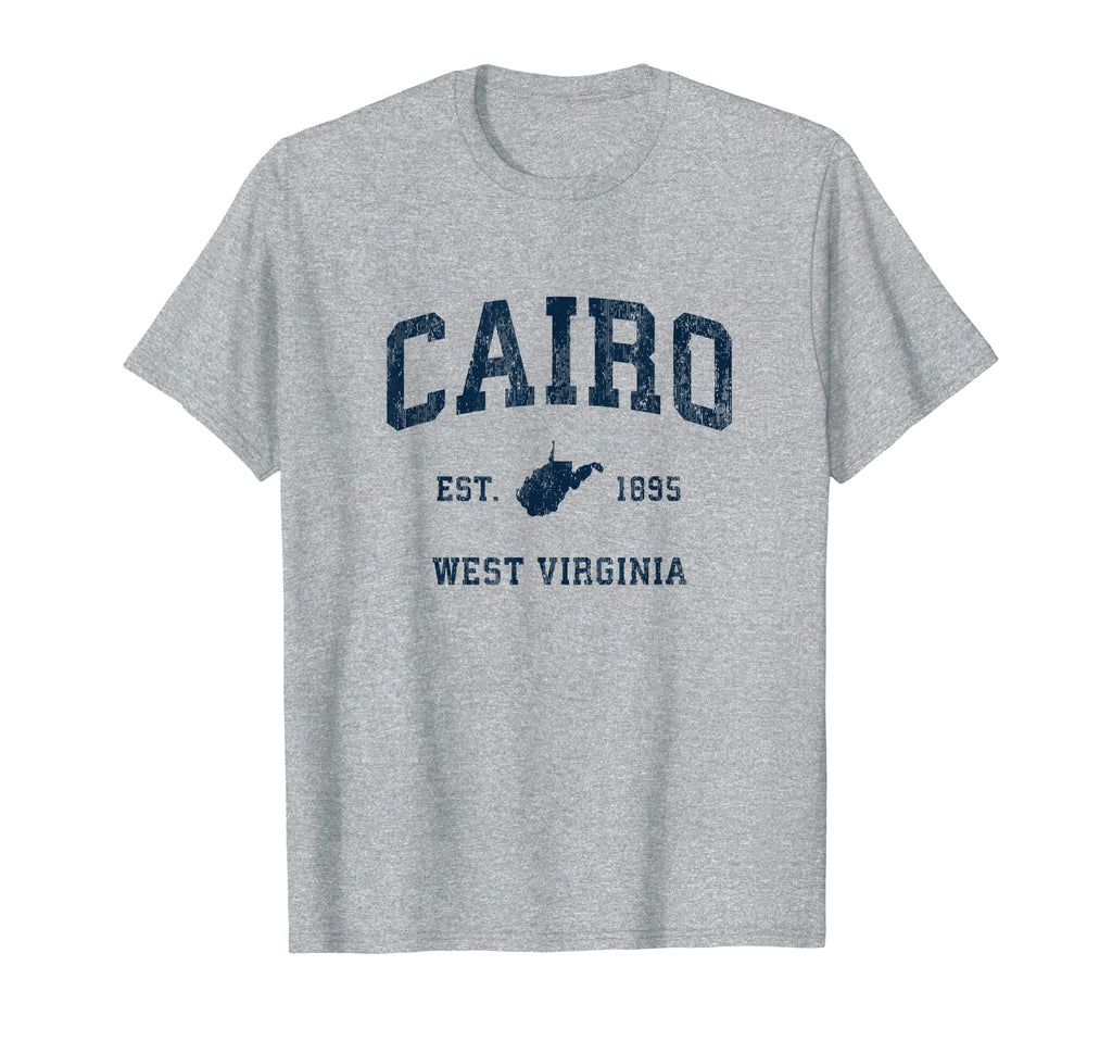 Cairo West Virginia Wv Athletic Navy T-Shirt - Minimalist Print Unisex - T-Shirt, Sweatshirt, Hoodie