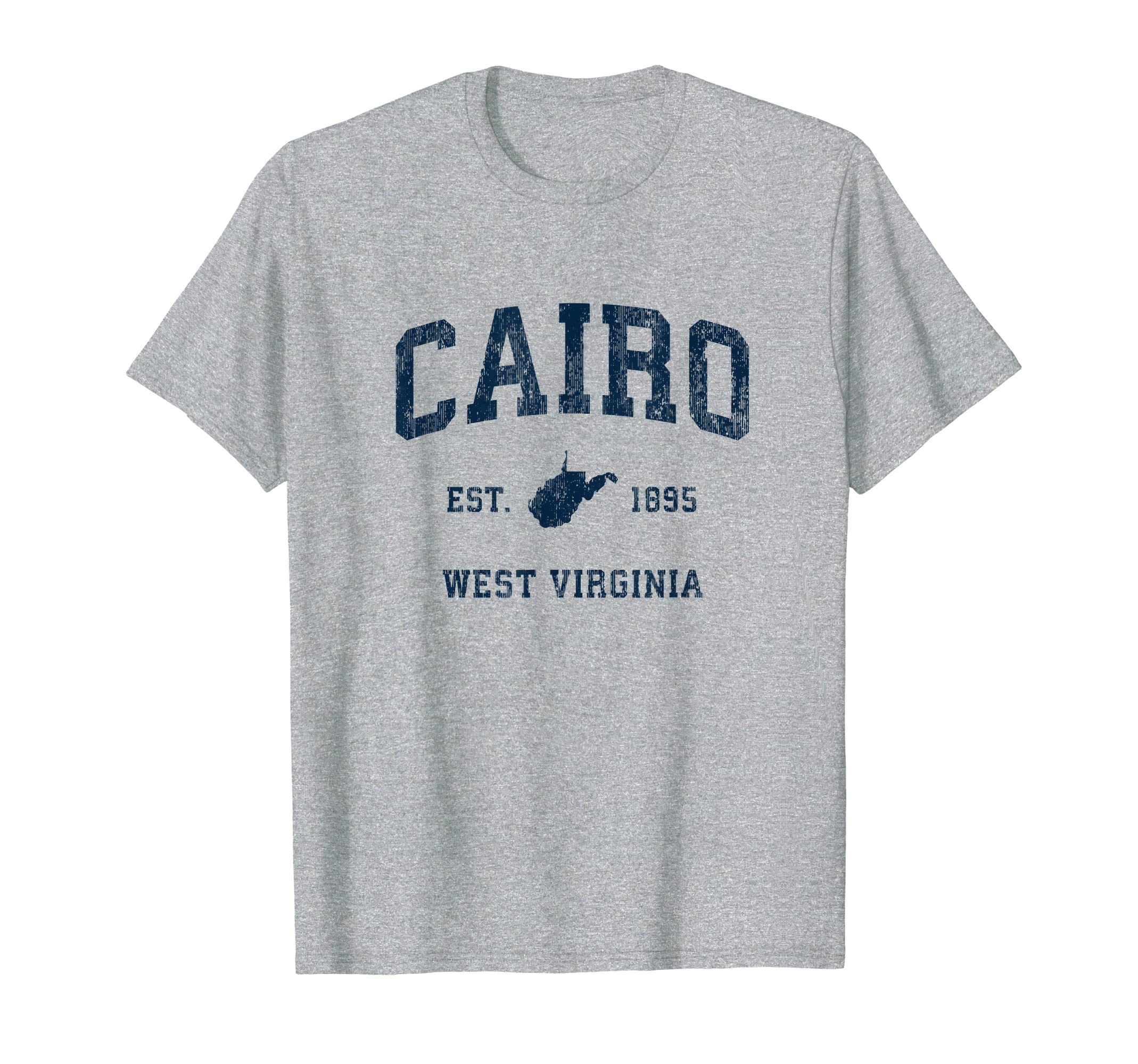 Cairo West Virginia Wv Athletic Navy T-Shirt - Minimalist Print Unisex - T-Shirt, Sweatshirt, Hoodie