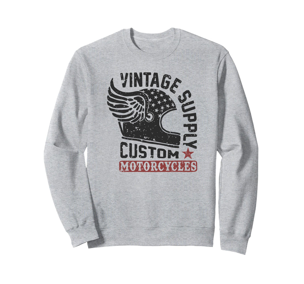 Trendy Supply Custom Motorcycles Sweatshirt - Minimalist Print for Adults - T-Shirt, Sweatshirt, Hoodie