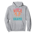 Roller Skating Skate 1970S Why Walk Hoodie - Minimalist Print Men Women - T-Shirt, Sweatshirt, Hoodie
