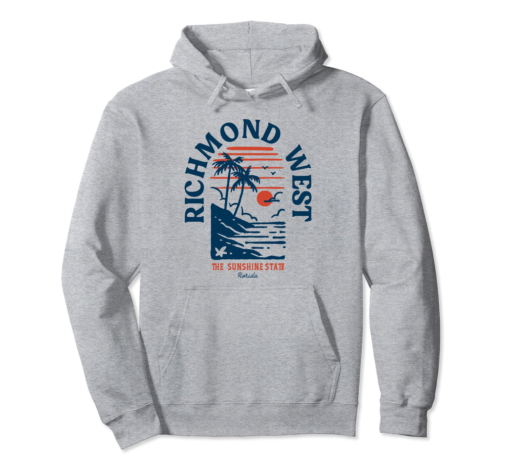 Richmond West Florida Surfer Beach Hoodie - Minimalist Print Unisex - T-Shirt, Sweatshirt, Hoodie