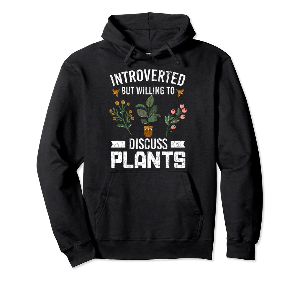 Introverted But Willing To Discuss Hoodie - Fun Novelty Design Men Women - T-Shirt, Sweatshirt, Hoodie