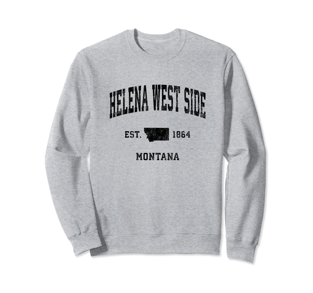 Helena West Side Montana Mt Athletic Sweatshirt - Graphic Print for Adults - T-Shirt, Sweatshirt, Hoodie