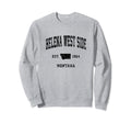 Helena West Side Montana Mt Athletic Sweatshirt - Graphic Print for Adults - T-Shirt, Sweatshirt, Hoodie