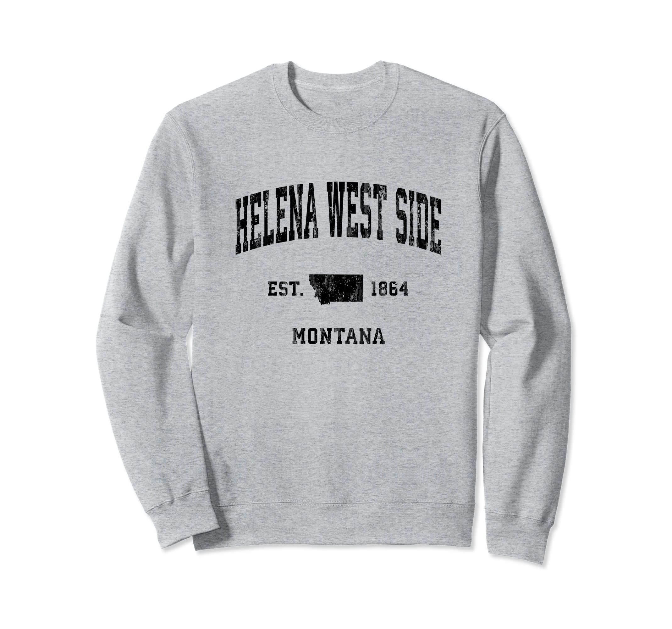 Helena West Side Montana Mt Athletic Sweatshirt - Graphic Print for Adults - T-Shirt, Sweatshirt, Hoodie