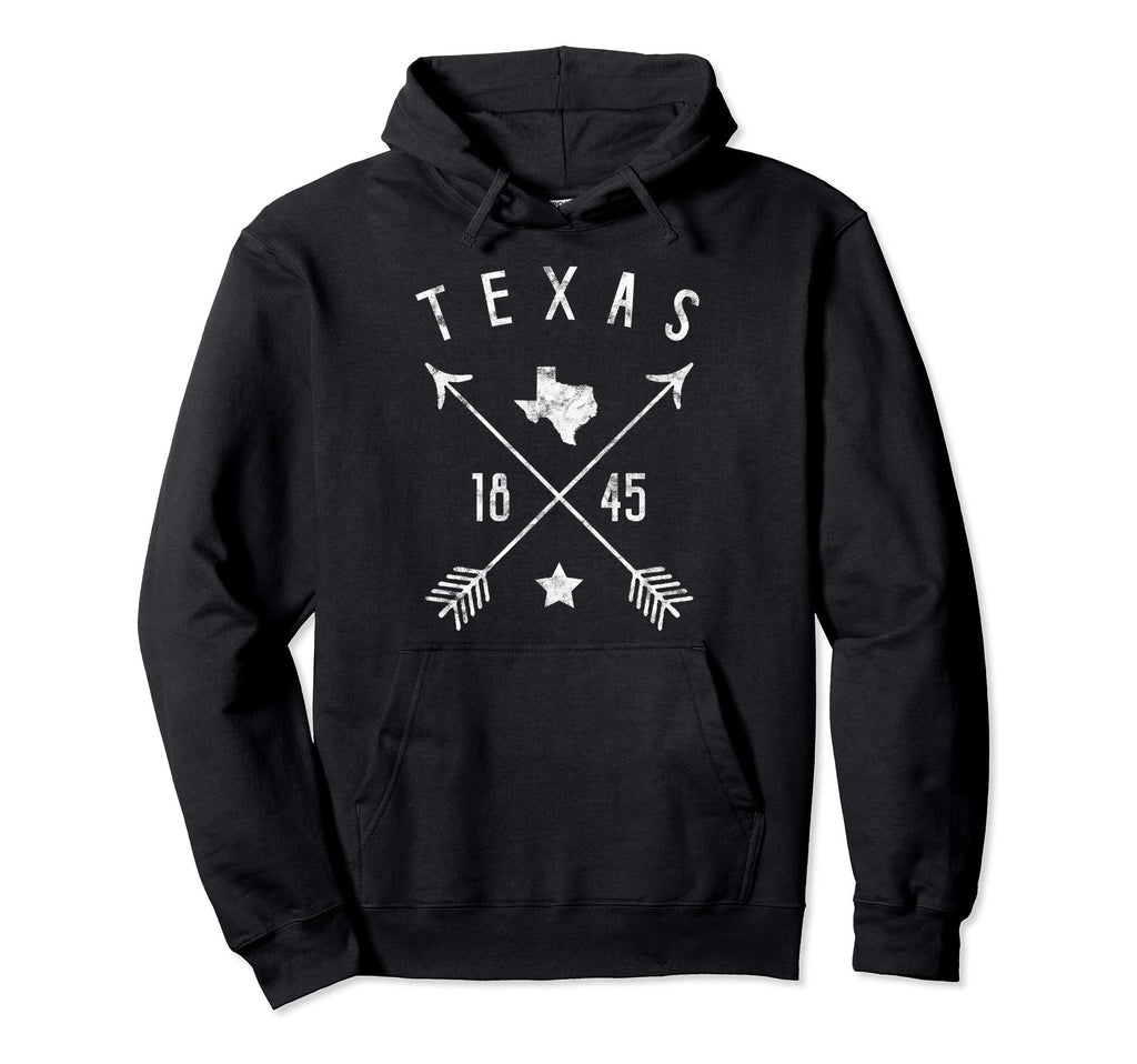 Texas Home State Outline Distressed Hoodie - Minimalist Print Unisex - T-Shirt, Sweatshirt, Hoodie