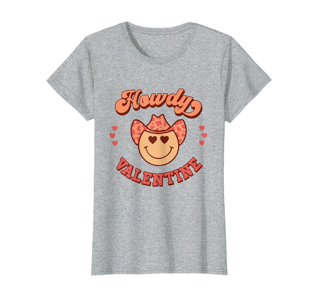 Howdy Valentines Day Western Cowhide T-Shirt - Minimalist Print Men Women - T-Shirt, Sweatshirt, Hoodie