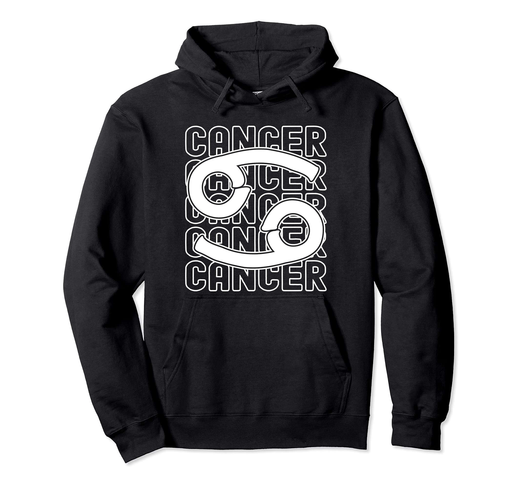 Cancer Zodiac Sign Typography Astrology Hoodie - Minimalist Print Unisex - T-Shirt, Sweatshirt, Hoodie