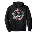 Antisocial Butterfly Hater Introvert Social Hoodie - Trendy Graphic Unisex - T-Shirt, Sweatshirt, Hoodie
