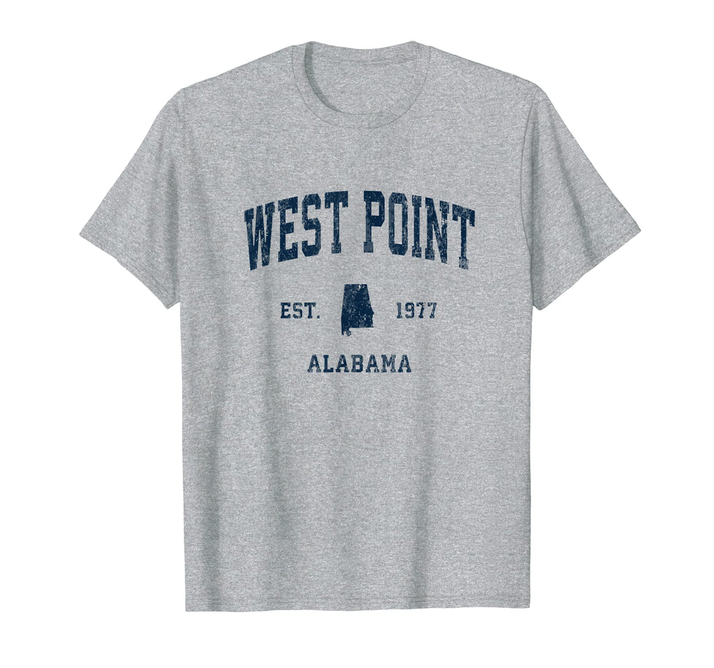 West Point Alabama Al Athletic Navy T-Shirt - Streetwear Style Men Women - T-Shirt, Sweatshirt, Hoodie