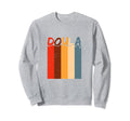 Color Distressed Midwife Doula Sweatshirt - Custom Art Print Unisex - T-Shirt, Sweatshirt, Hoodie