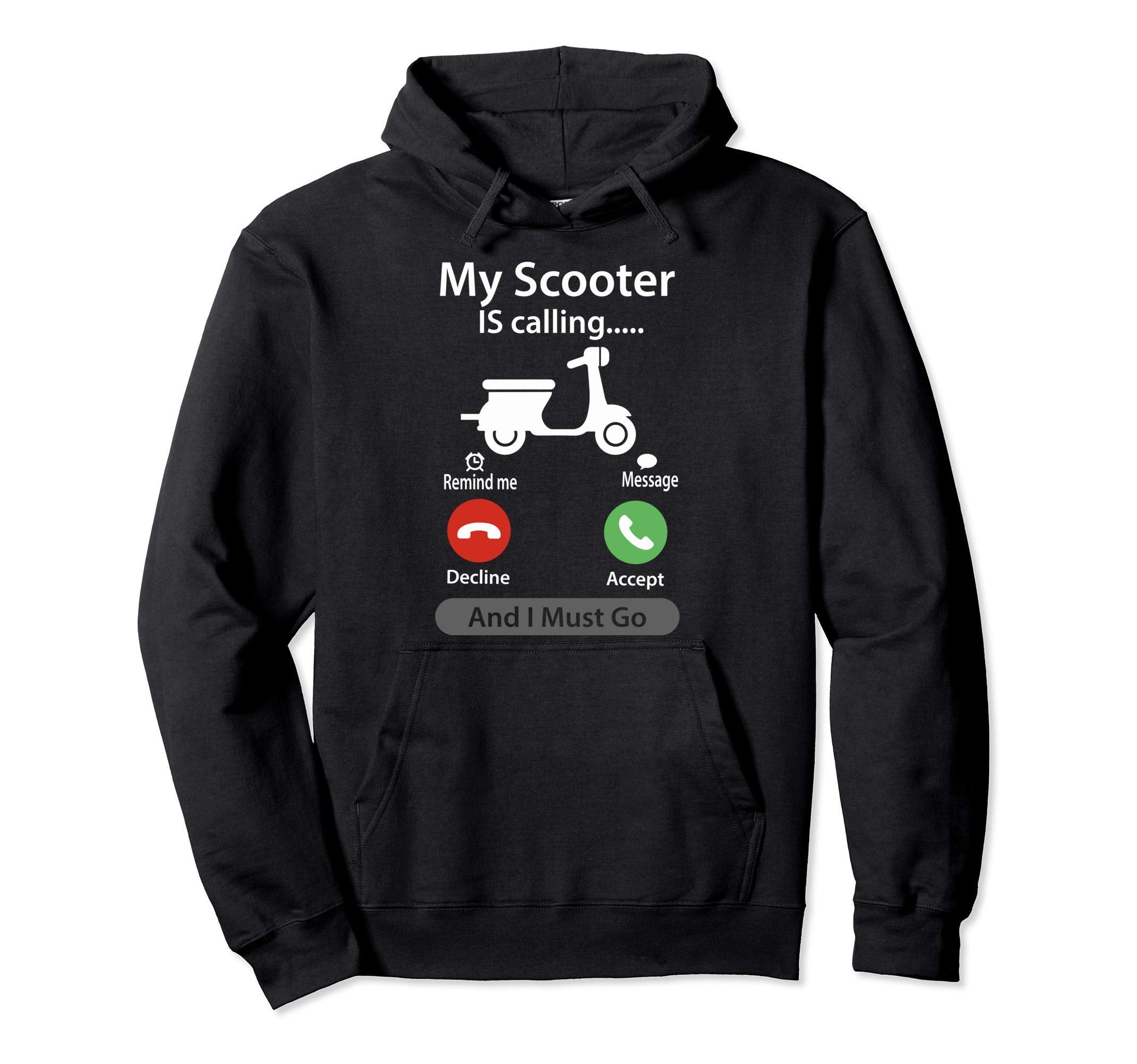 Scooter Moped Bike Motorcycle Gift Hoodie - Novelty Apparel Men Women - T-Shirt, Sweatshirt, Hoodie