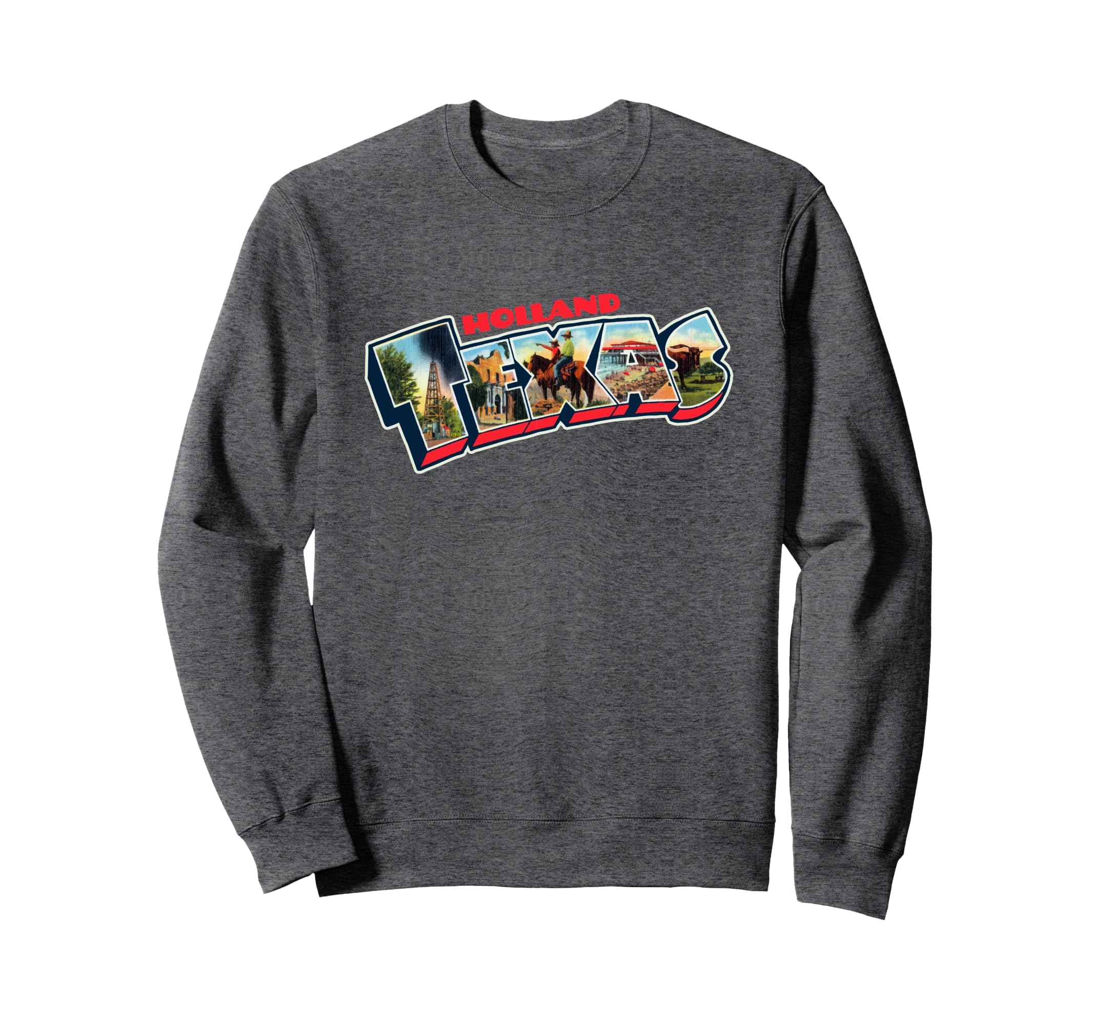 Holland Texas Postcard Tpa Travel Sweatshirt - Aesthetic Graphic Men Women - T-Shirt, Sweatshirt, Hoodie
