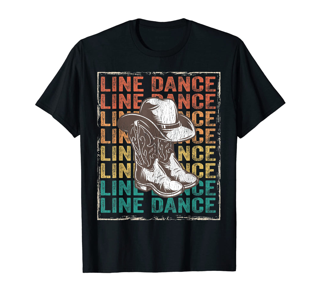 Barn Line Dance Rodeo Distressed T-Shirt - Casual Everyday Wear Unisex - T-Shirt, Sweatshirt, Hoodie