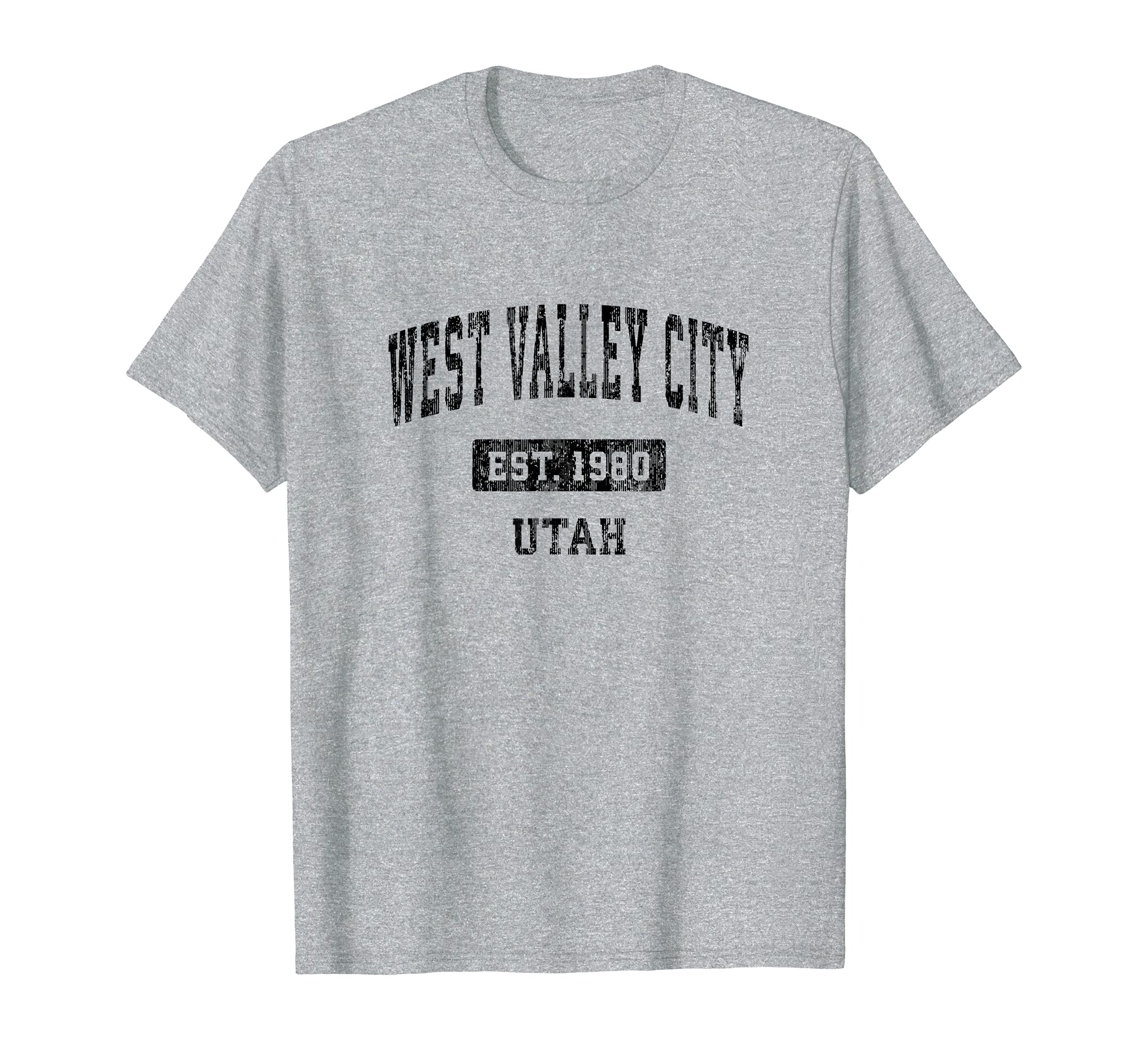 West Valley City Utah Ut Sports Black T-Shirt - Casual Everyday Wear Unisex - T-Shirt, Sweatshirt, Hoodie
