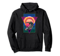 Space Vaporwave 80S Art Synthwave Surf Hoodie - Custom Art Print Men Women - T-Shirt, Sweatshirt, Hoodie