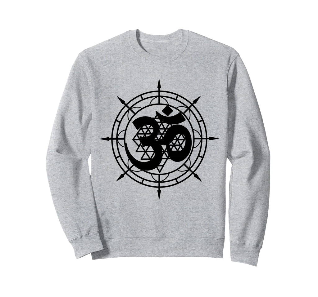 Om Yantra Sacred Geometry Sweatshirt - Casual Everyday Wear for Adults - T-Shirt, Sweatshirt, Hoodie