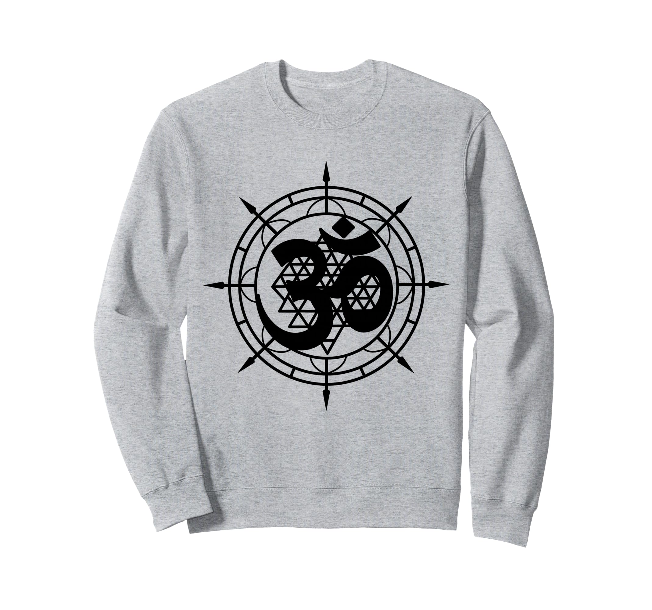 Om Yantra Sacred Geometry Sweatshirt - Casual Everyday Wear for Adults - T-Shirt, Sweatshirt, Hoodie