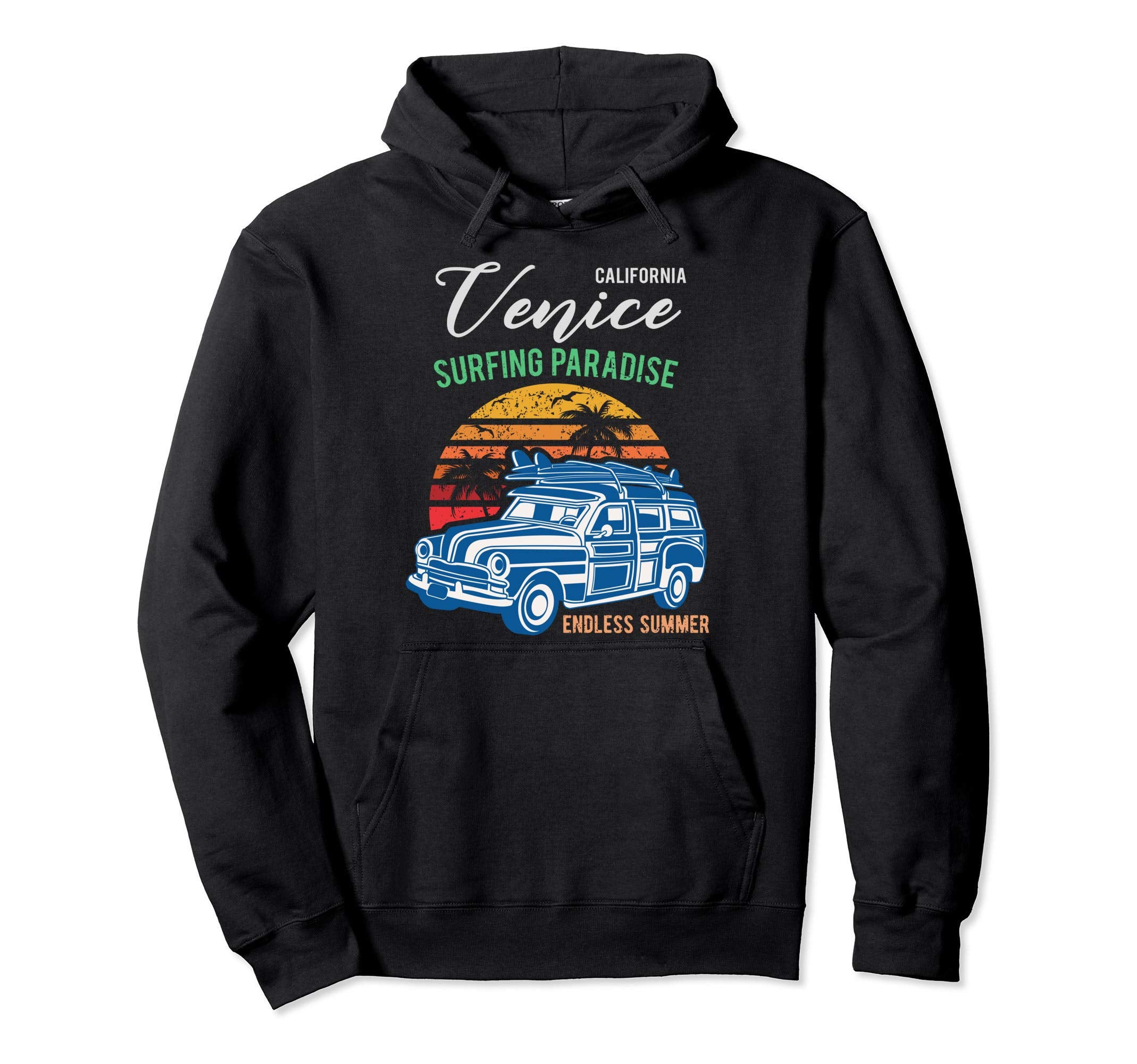 California Venice Beach 70S 80S Venice Ca Hoodie - Graphic Print Men Women - T-Shirt, Sweatshirt, Hoodie