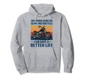 Work Hard My Motorcycle Funny Biker Hoodie - Custom Art Print Men Women - T-Shirt, Sweatshirt, Hoodie