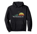 Sunset Pine Tree West Bradenton Florida Hoodie - Unique Graphic Men Women - T-Shirt, Sweatshirt, Hoodie