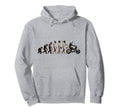 Motorcycle Evolution Sunset Biker Hoodie - Fun Novelty Design Unisex - T-Shirt, Sweatshirt, Hoodie