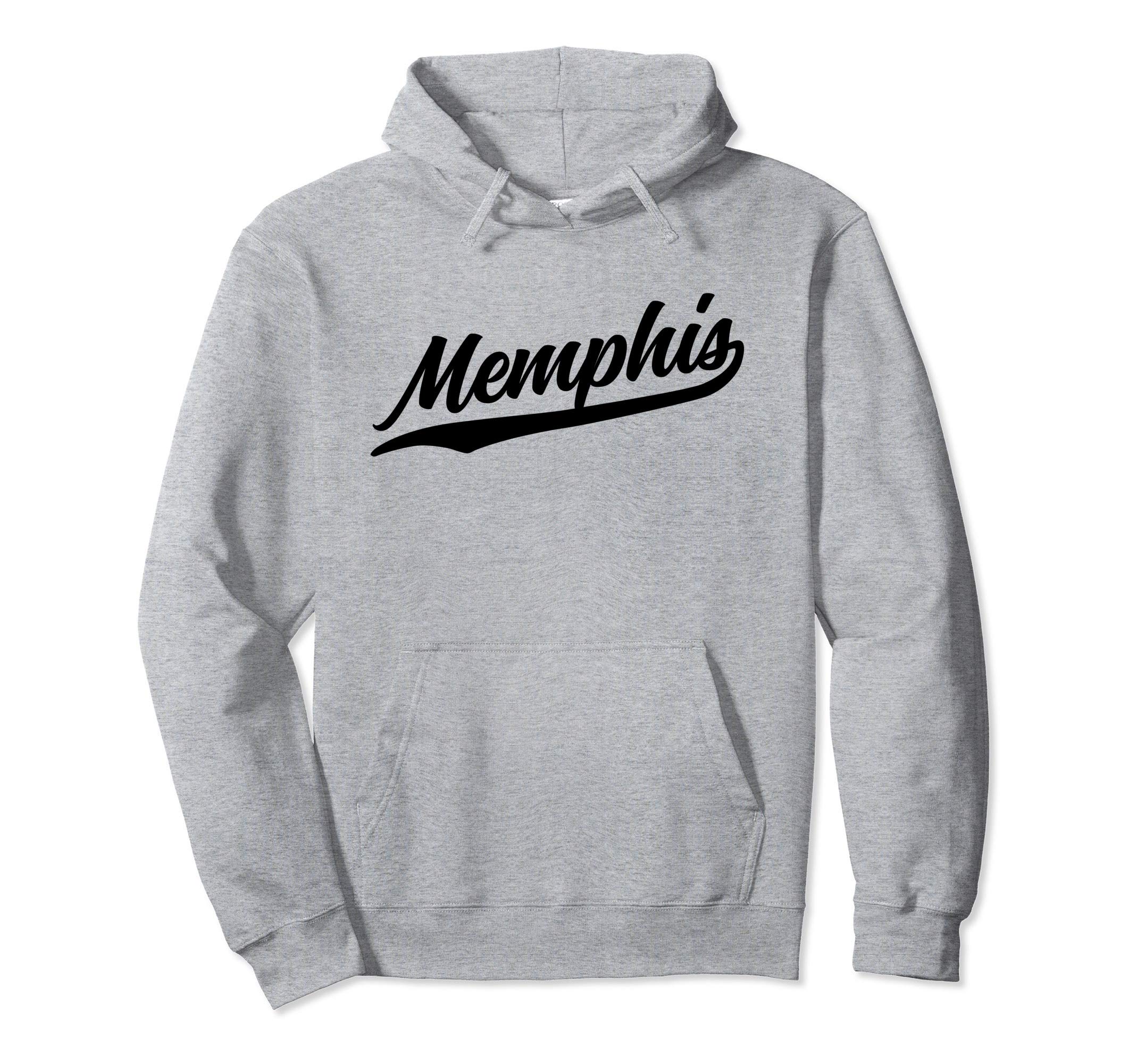 Memphis Tennessee Script 1970S Black Hoodie - Aesthetic Graphic Unisex - T-Shirt, Sweatshirt, Hoodie
