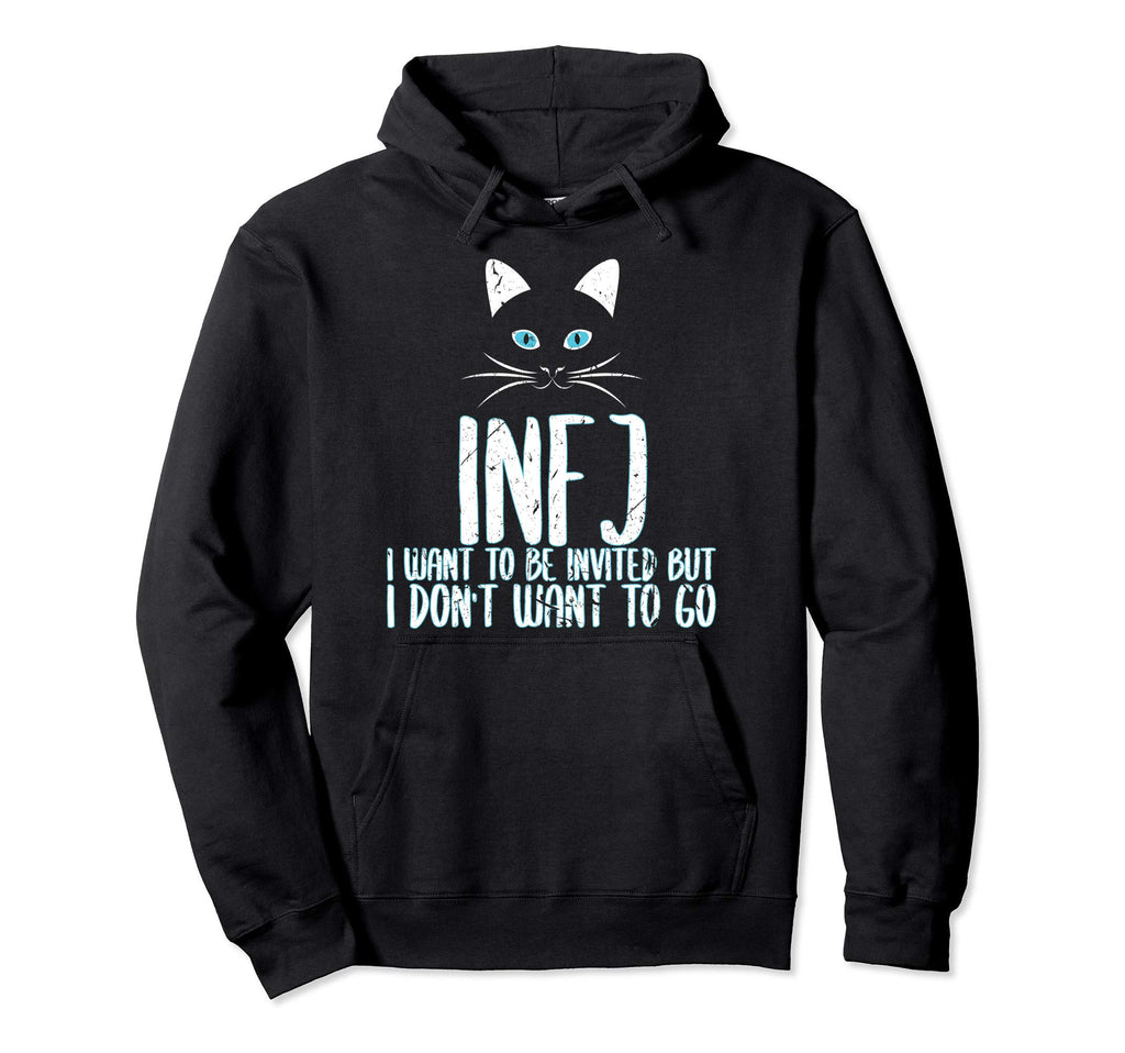 Infj Introvert Cat Lover Self Care Hoodie - Streetwear Style Unisex - T-Shirt, Sweatshirt, Hoodie