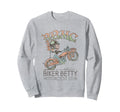 Betty Boop Biker Betty Motorcycle Sweatshirt - Graphic Print for Adults - T-Shirt, Sweatshirt, Hoodie