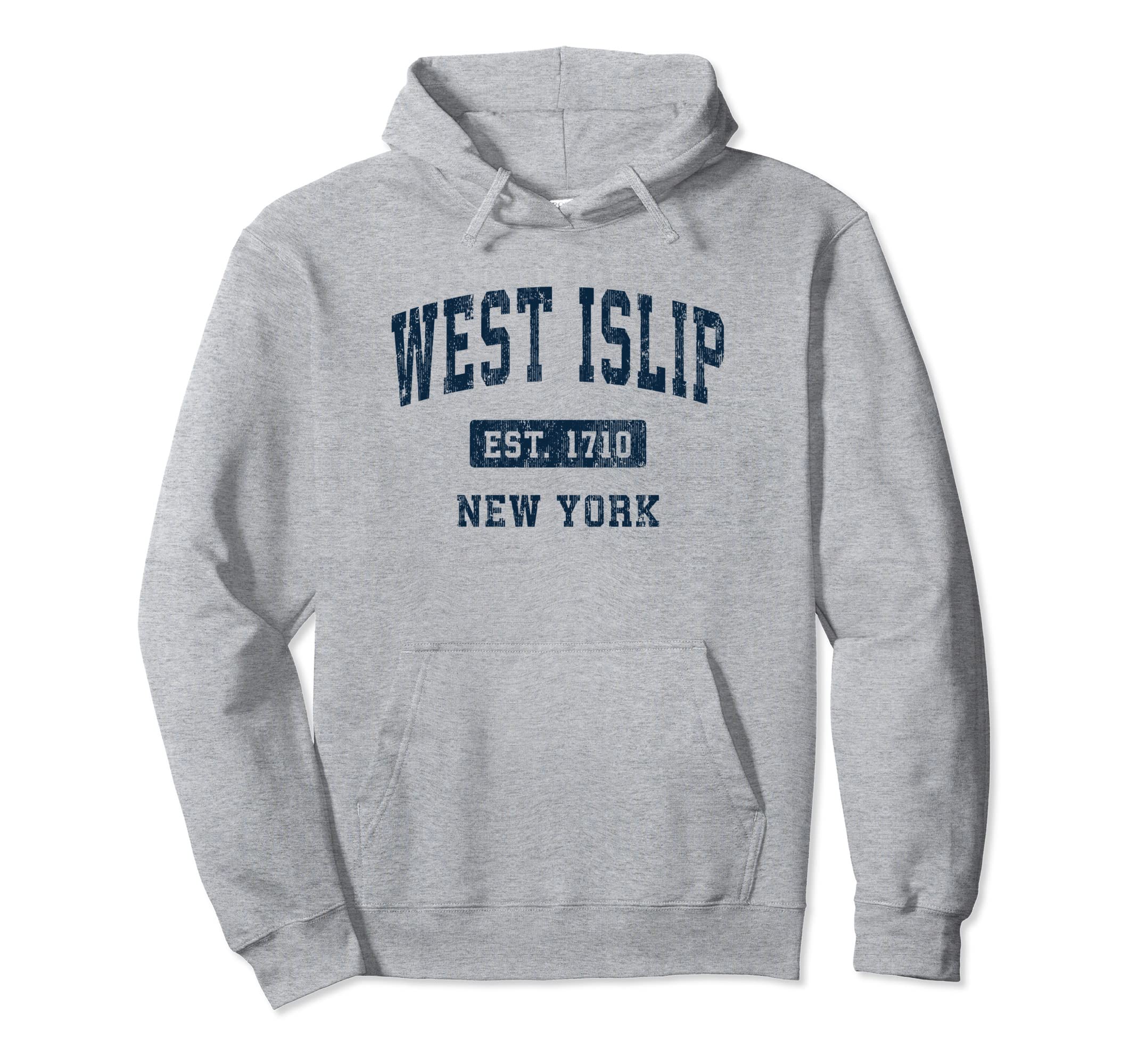 West Islip New York Ny Athletic Sports Hoodie - Streetwear Style for Adults - T-Shirt, Sweatshirt, Hoodie