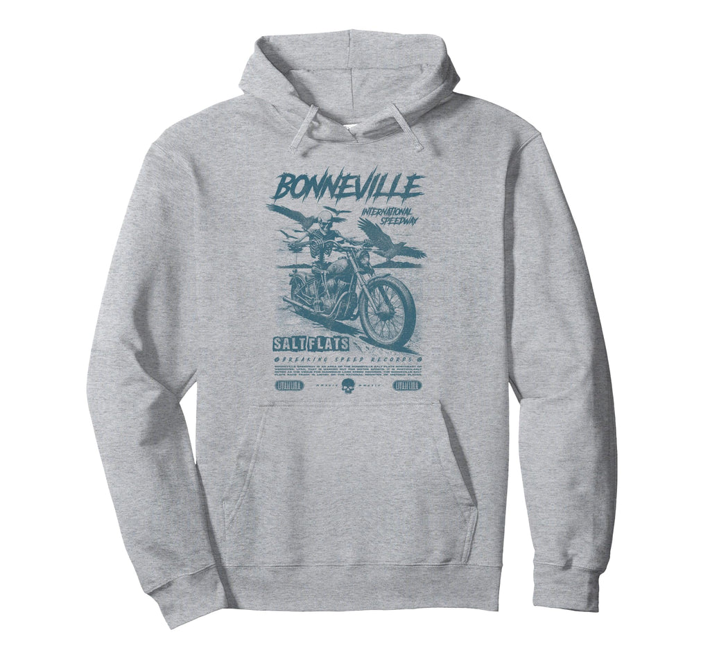 Bonneville Salt Flats Motorcycle Hoodie - Aesthetic Graphic Men Women - T-Shirt, Sweatshirt, Hoodie