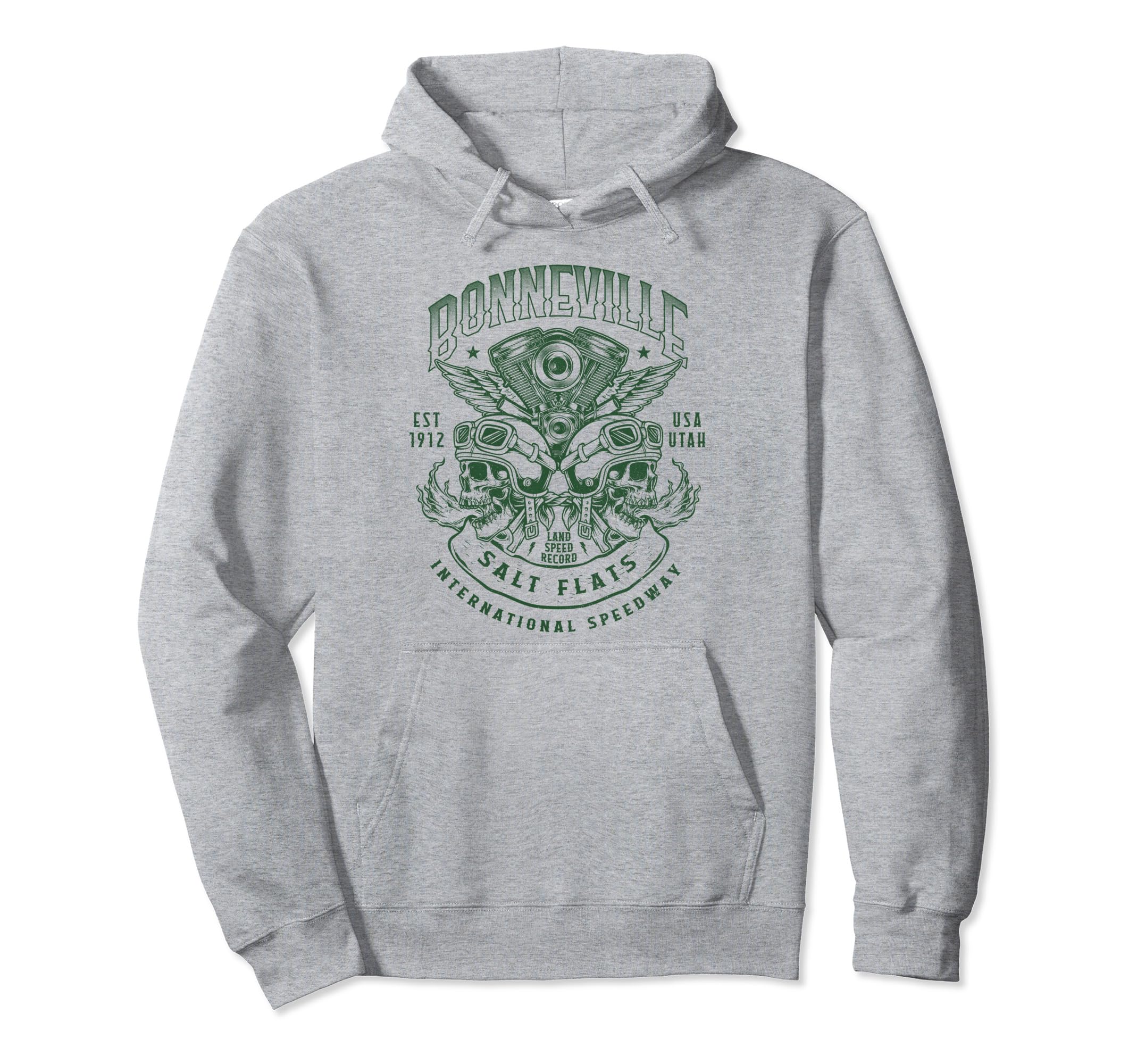Bonneville Salt Flats Motorcycle Hoodie - Casual Everyday Wear Men Women - T-Shirt, Sweatshirt, Hoodie