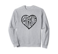 Caffeine Love Heart Typography Sweatshirt - Fun Novelty Design Unisex - T-Shirt, Sweatshirt, Hoodie