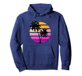 Synthwave Sunset Hoodie - Casual Everyday Wear Men Women - T-Shirt, Sweatshirt, Hoodie