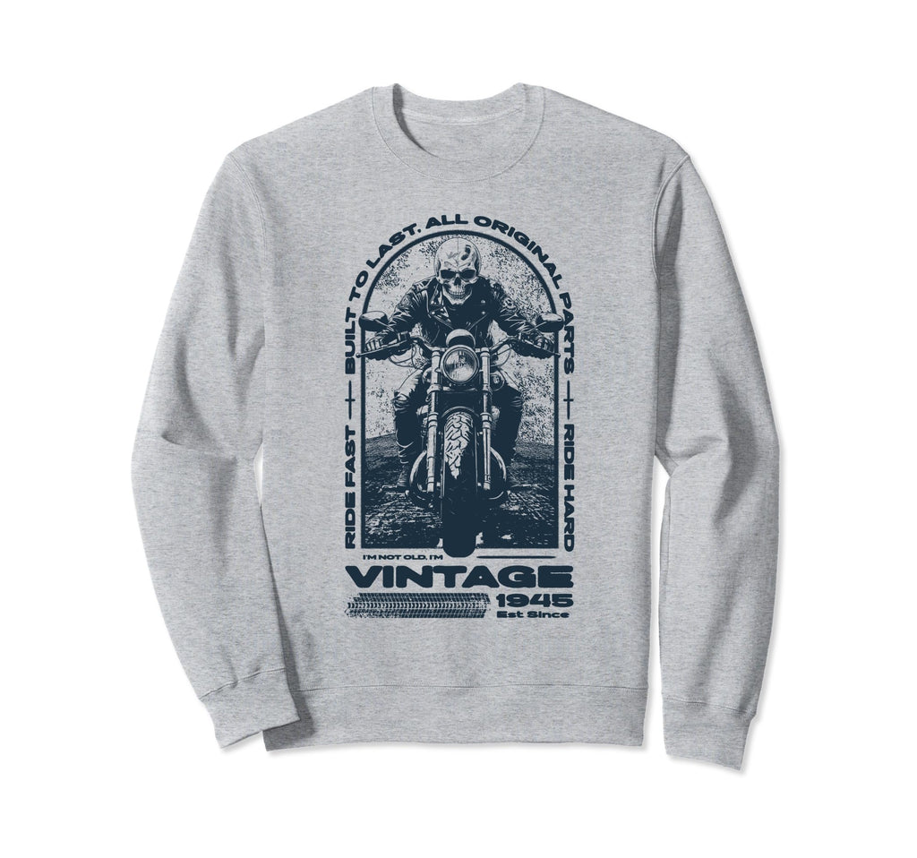 Motorcycle Bikers Motorbike Birthday Sweatshirt - Trendy Graphic Men Women - T-Shirt, Sweatshirt, Hoodie