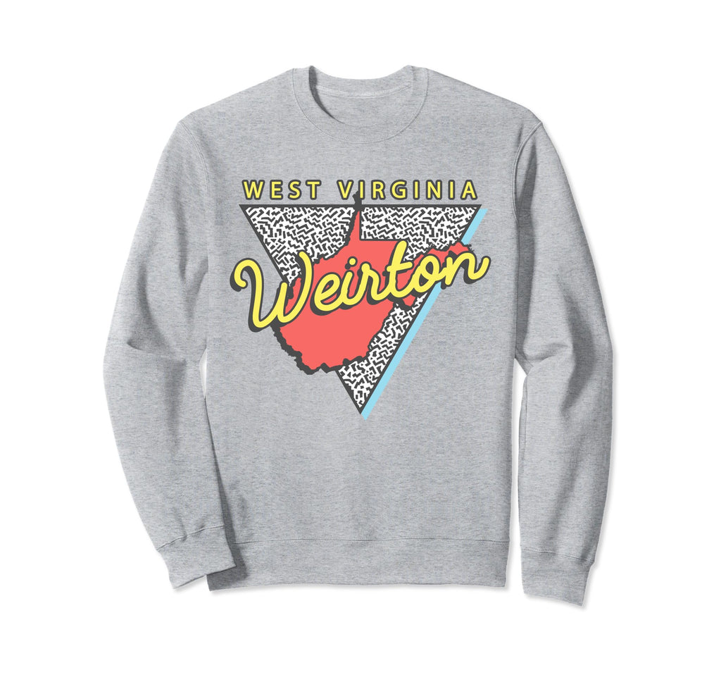 Weirton West Virginia Wv Triangle Sweatshirt - Minimalist Print for Adults - T-Shirt, Sweatshirt, Hoodie