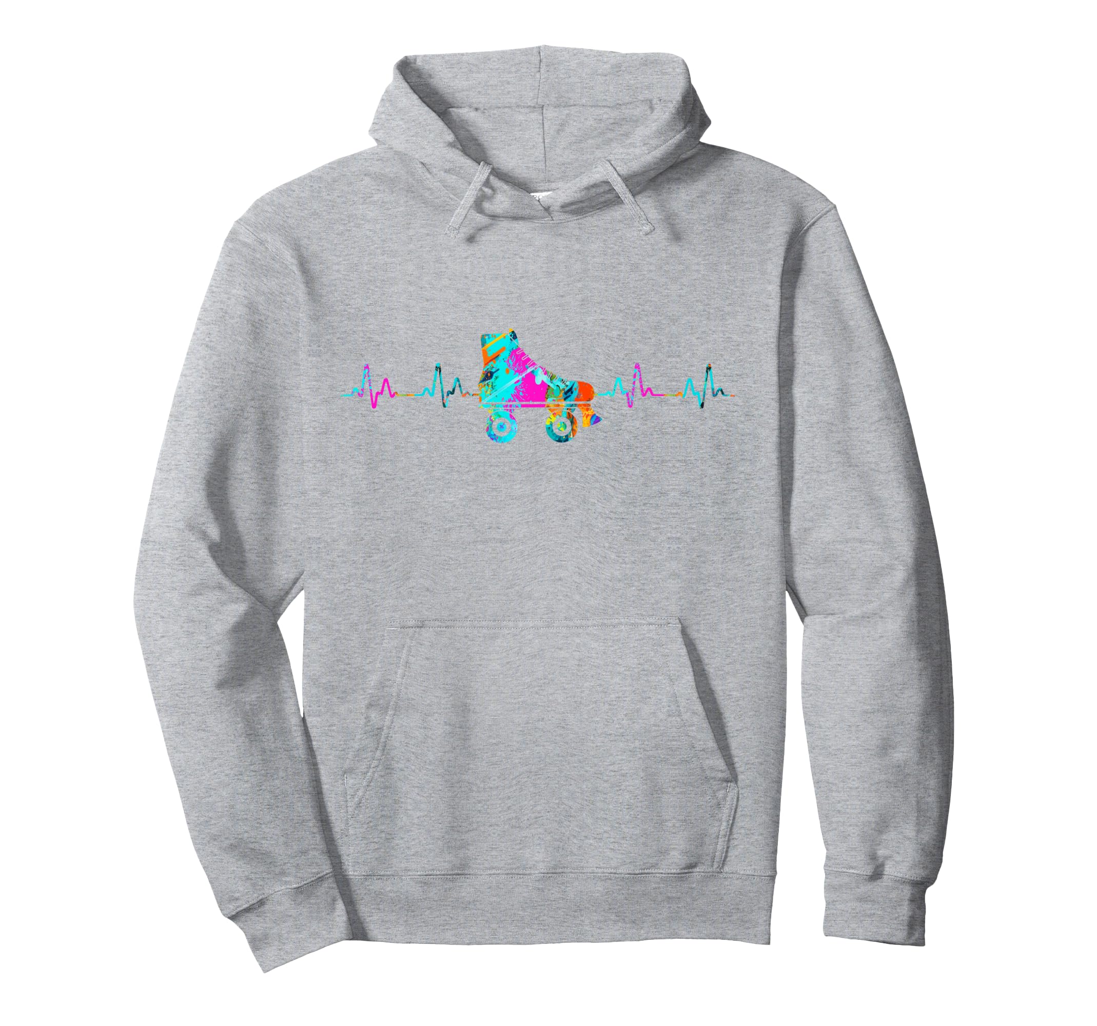 Roller Skating Skate Heartbeat Hoodie - Streetwear Style Men Women - T-Shirt, Sweatshirt, Hoodie