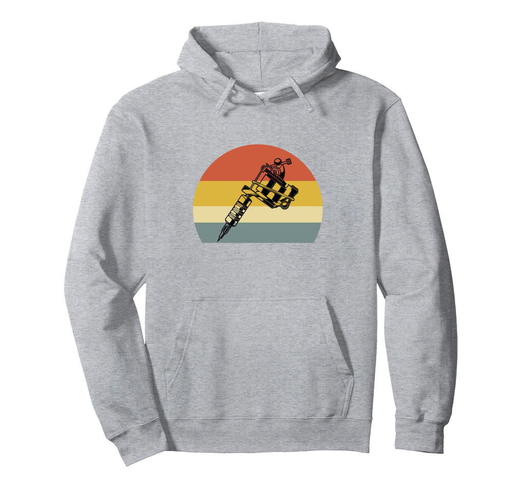 Sunset Tattoo Gun Tattoo Artist Tattoos Hoodie - Fun Novelty Design Unisex - T-Shirt, Sweatshirt, Hoodie