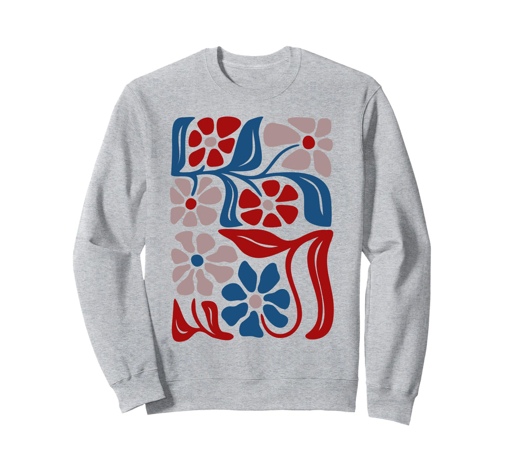 Boho Floral Art Summer Sweatshirt - Fun Novelty Design Unisex - T-Shirt, Sweatshirt, Hoodie