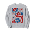 Boho Floral Art Summer Sweatshirt - Fun Novelty Design Unisex - T-Shirt, Sweatshirt, Hoodie