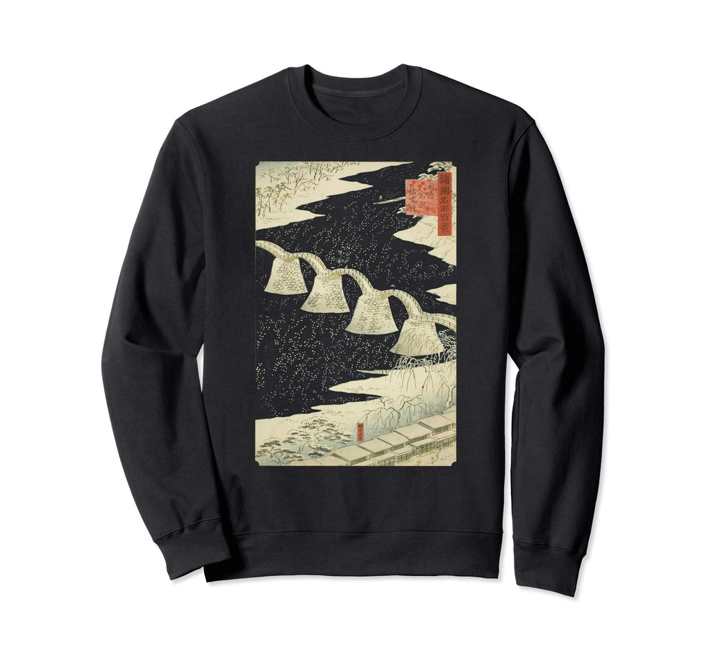 Famous Art Kintai Bridge Iwakuni Suo Sweatshirt - Minimalist Print Unisex - T-Shirt, Sweatshirt, Hoodie