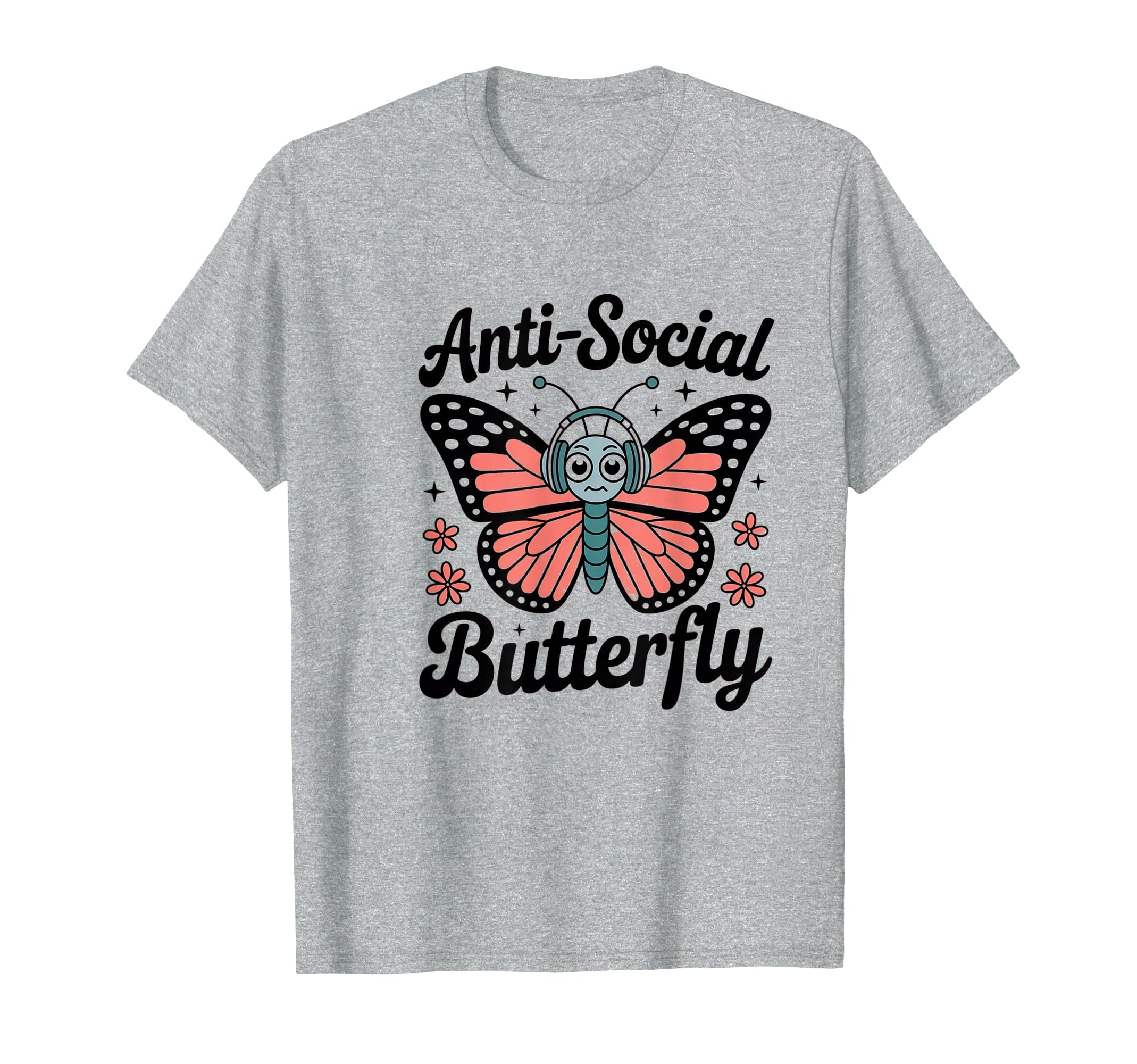 Antisocial Butterfly Gothic Aesthetic T-Shirt - Novelty Apparel Unisex - T-Shirt, Sweatshirt, Hoodie