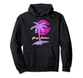 Synthwave Summer Beach Synth Hoodie - Casual Everyday Wear Men Women - T-Shirt, Sweatshirt, Hoodie