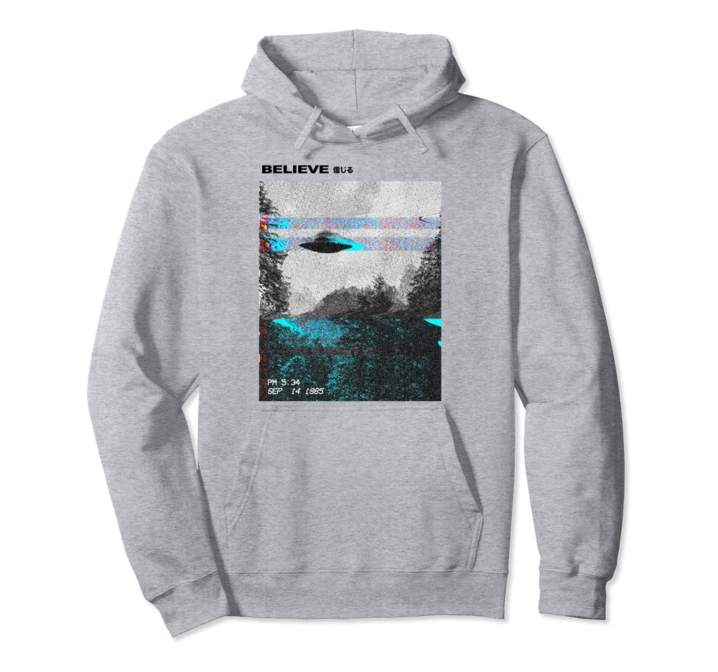 Ufo Vaporwave Aesthetic Japanese 80S Hoodie - Trendy Graphic for Adults - T-Shirt, Sweatshirt, Hoodie